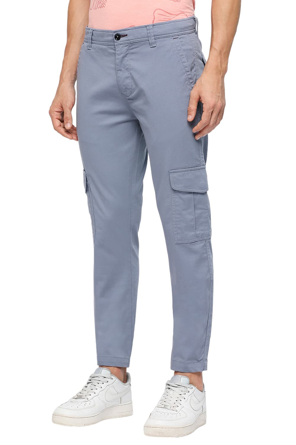 BASICS DRIFT FIT COTTON STRETCH DOBBY TROUSERS