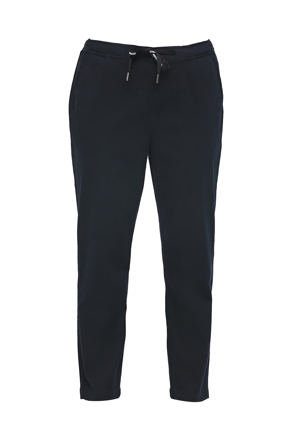 BASICS RELAXED FIT COTTON STRETCH DOBBY TROUSERS