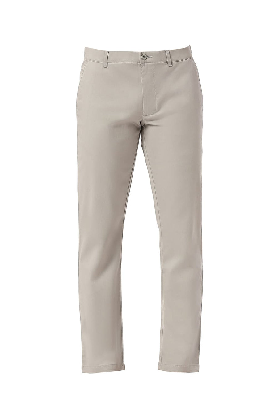 BASICS TAPERED FIT BELGIAN GREY COTTON STRETCH DOBBY TROUSERS