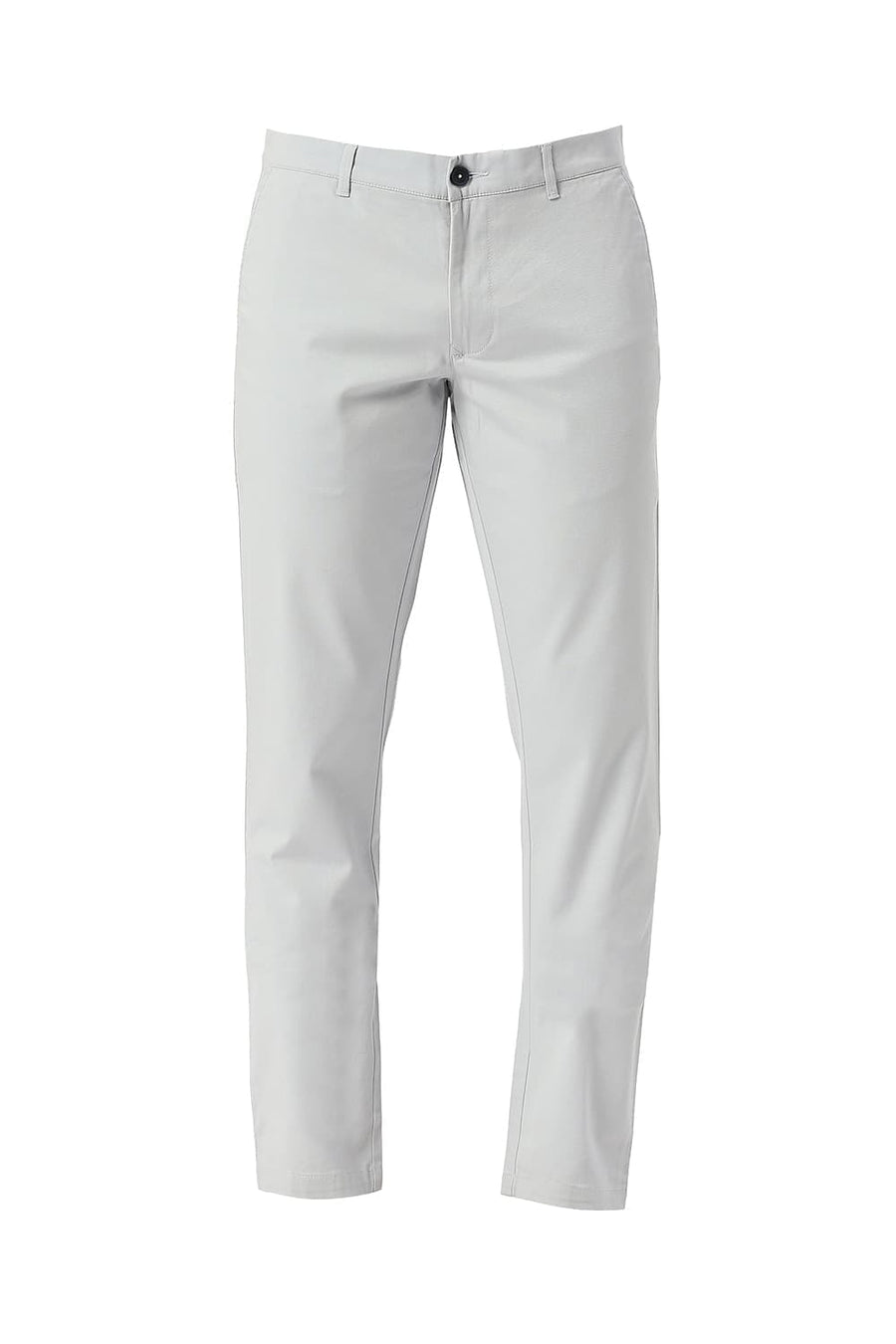 BASICS TAPERED FIT HARBOR LIGHT BLUE COTTON STRETCH DOBBY TROUSERS