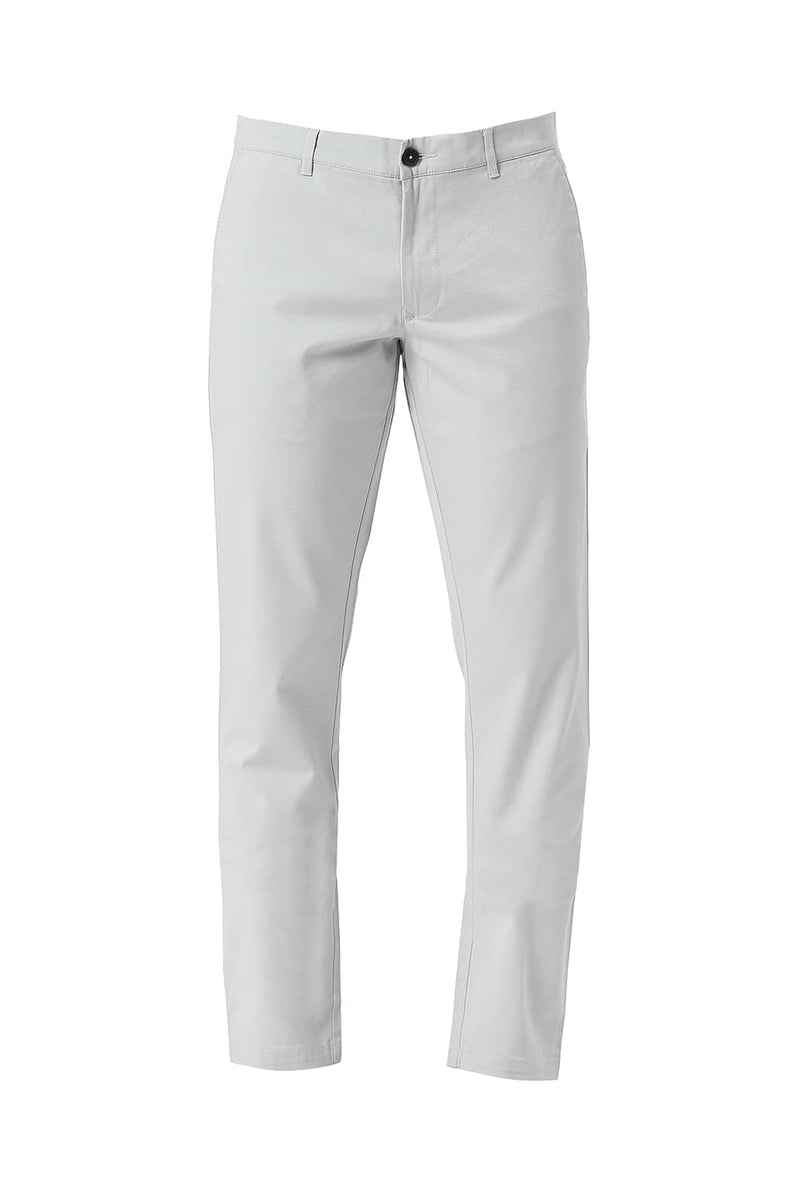 TAPERED FIT COTTON STRETCH DOBBY TROUSERS