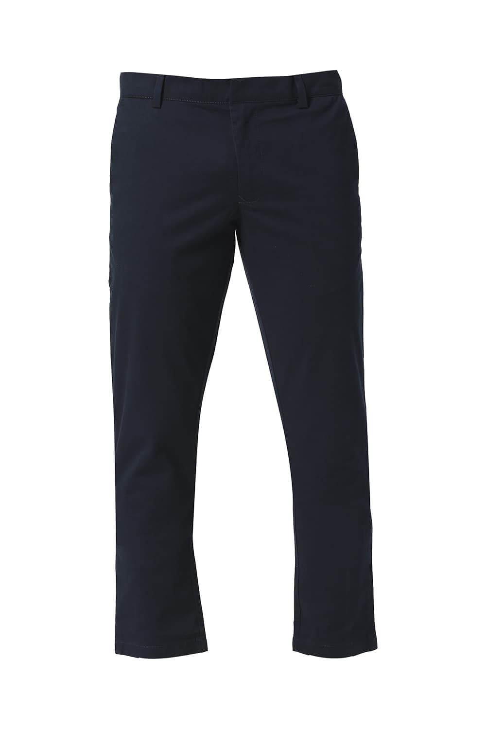 TAPERED FIT COTTON STRETCH PEACH TWILL TROUSERS