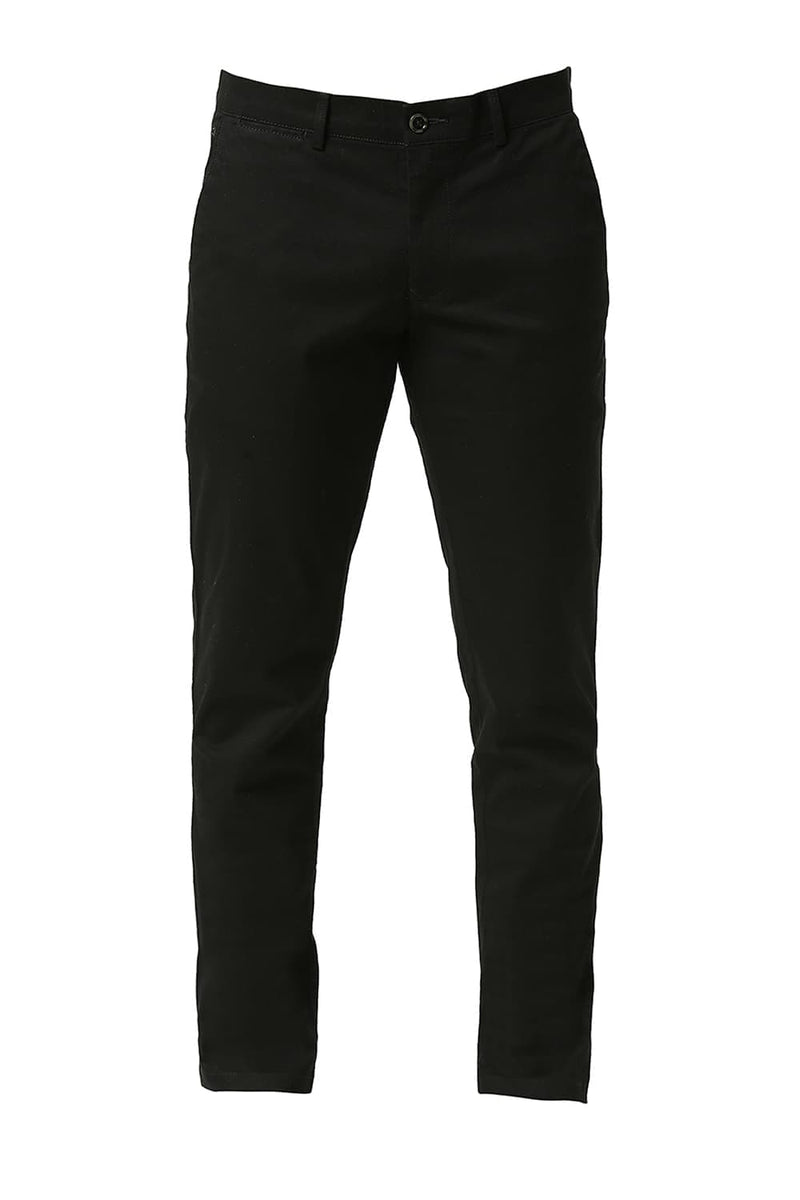 TAPERED FIT COTTON STRETCH DOBBY TROUSERS