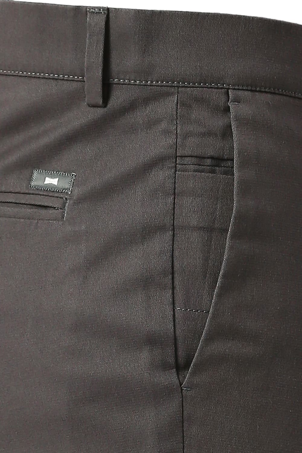 TAPERED FIT COTTON STRETCH DOBBY TROUSERS