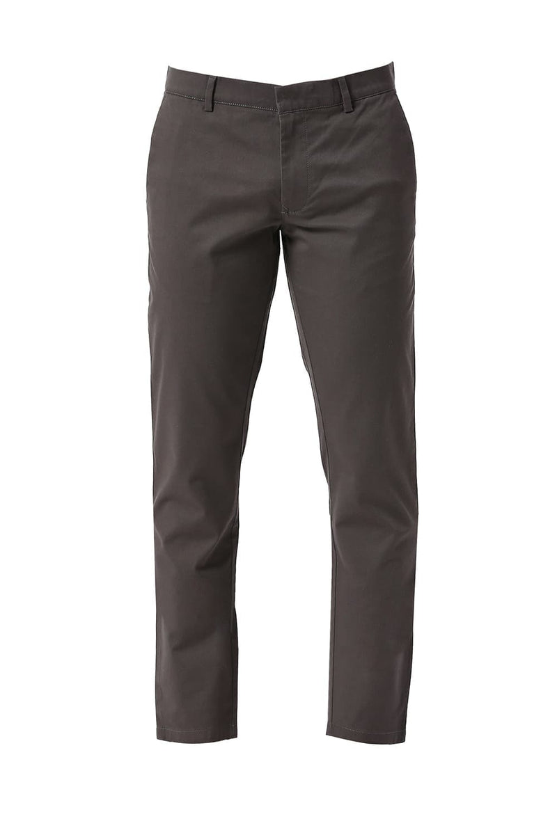 TAPERED FIT COTTON STRETCH DOBBY TROUSERS