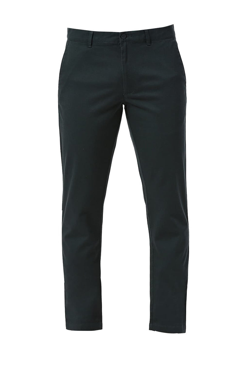 TAPERED FIT COTTON STRETCH DOBBY TROUSERS