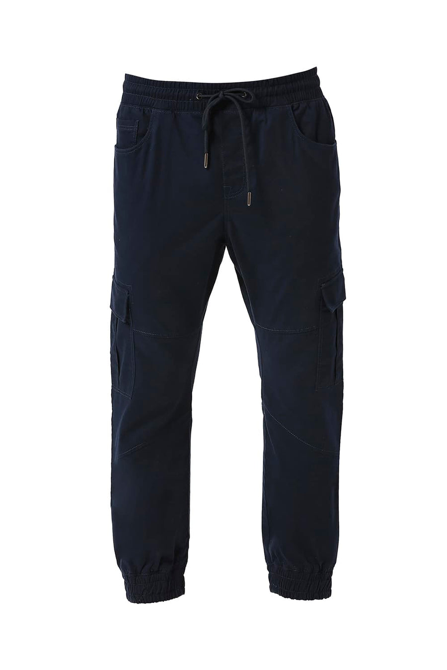 BASICS DRIFT FIT INSIGNIA NAVY COTTON STRETCH PEACH TWILL TROUSERS