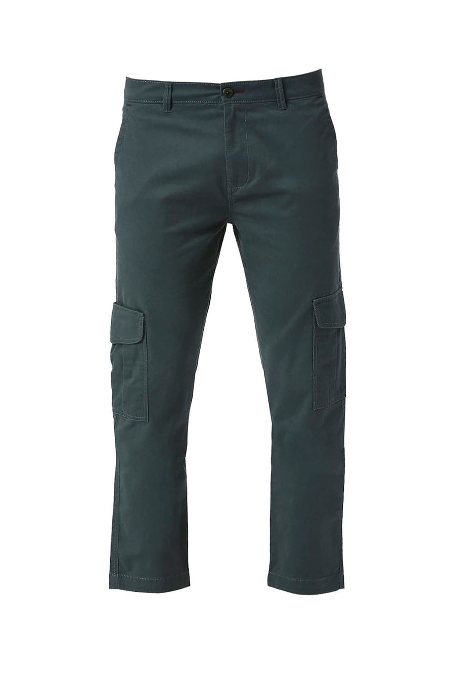 BASICS DRIFT FIT FOREST TURQUOISE COTTON STRETCH PEACH TWILL TROUSERS