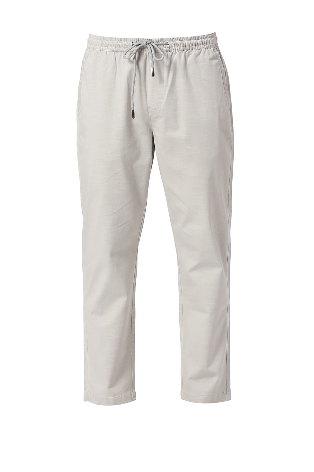 RELAXED FIT COTTON STRETCH DOBBY TROUSERS