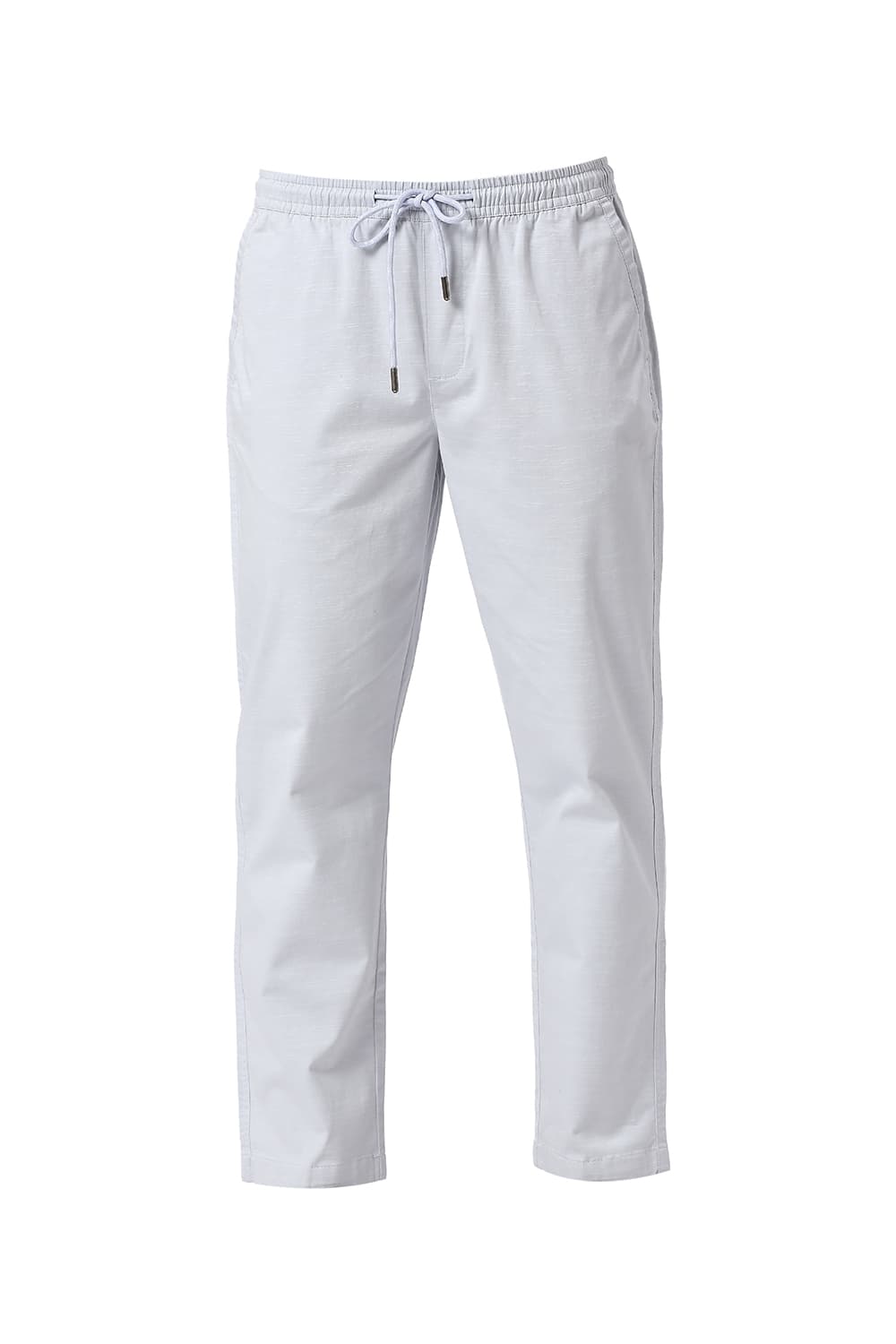 RELAXED FIT COTTON STRETCH DOBBY TROUSERS