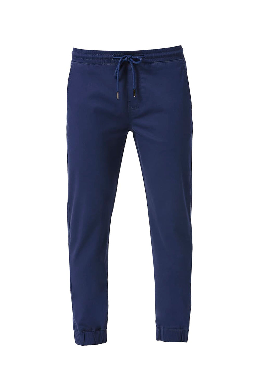 BASICS DRIFT FIT ENSIGN BLUE COTTON STRETCH DOBBY TROUSERS