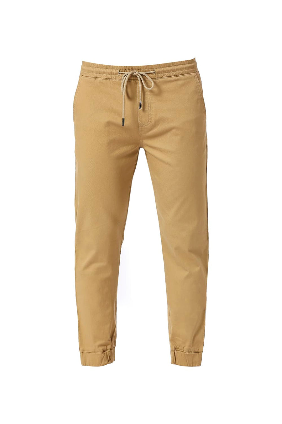 BASICS DRIFT FIT INCENSE KHAKI COTTON STRETCH DOBBY TROUSERS