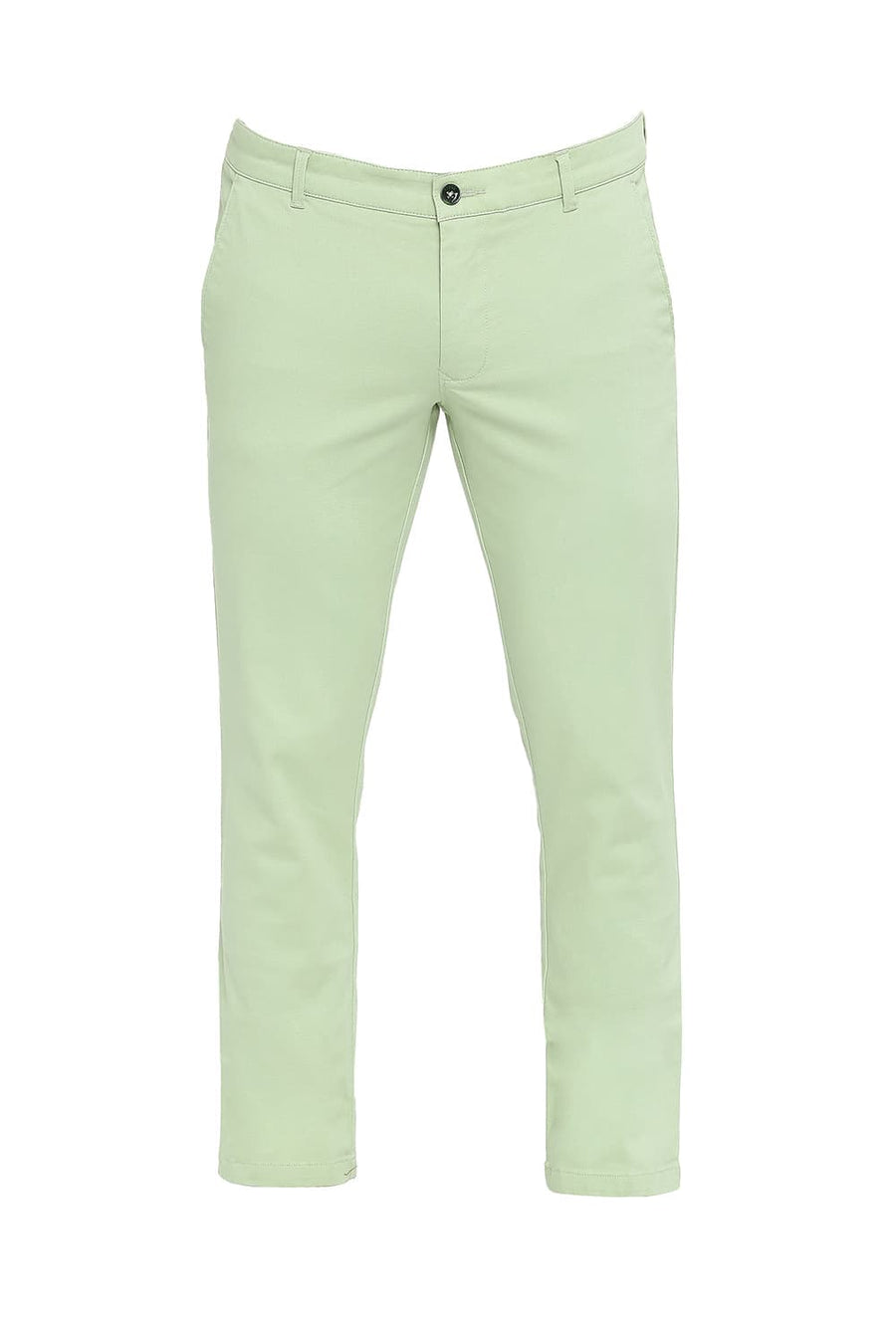 BASICS DRIFT FIT ASPEN GREEN COTTON STRETCH DOBBY TROUSERS