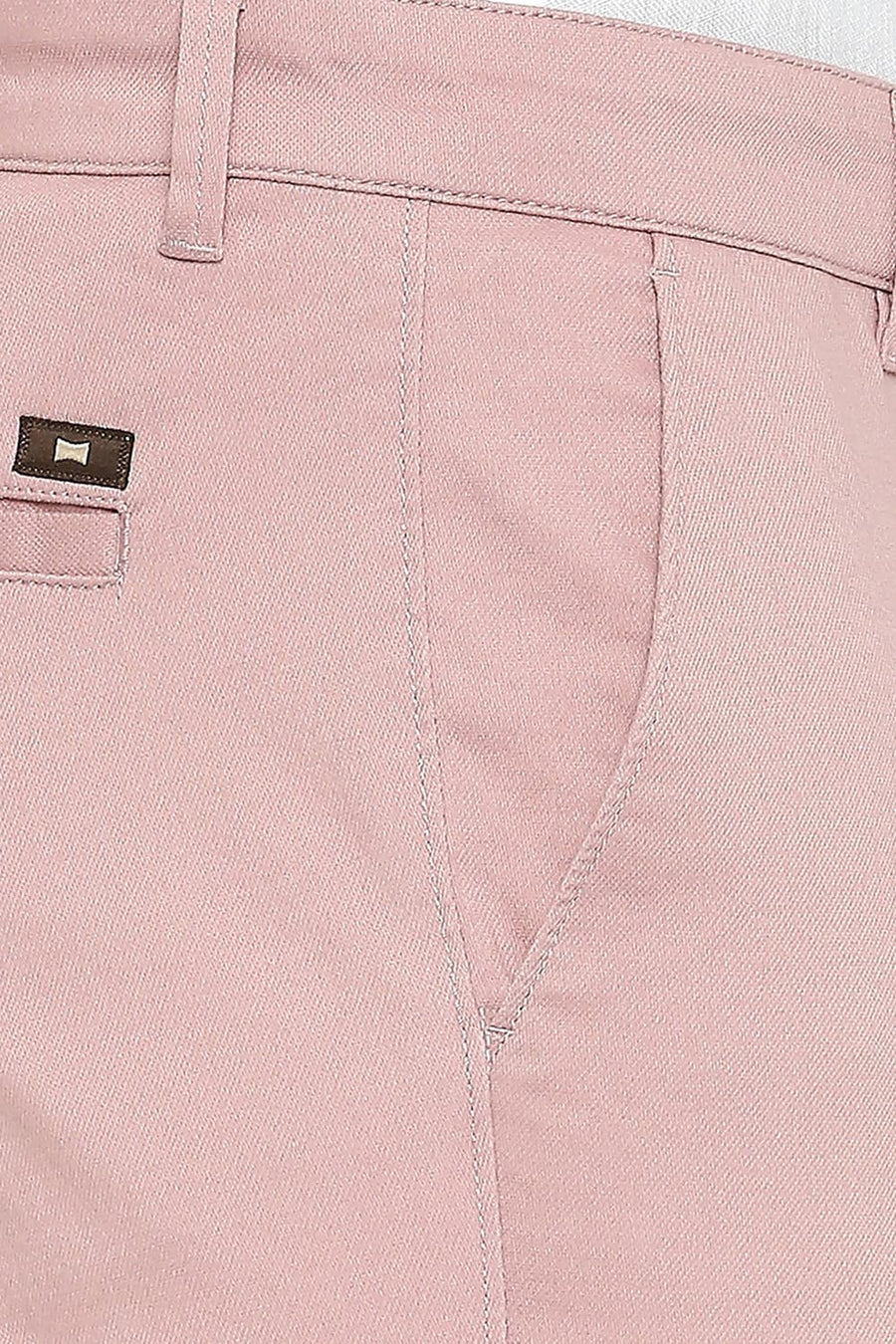 BASICS DRIFT FIT BURL WOOD COTTON STRETCH DOBBY TROUSERS