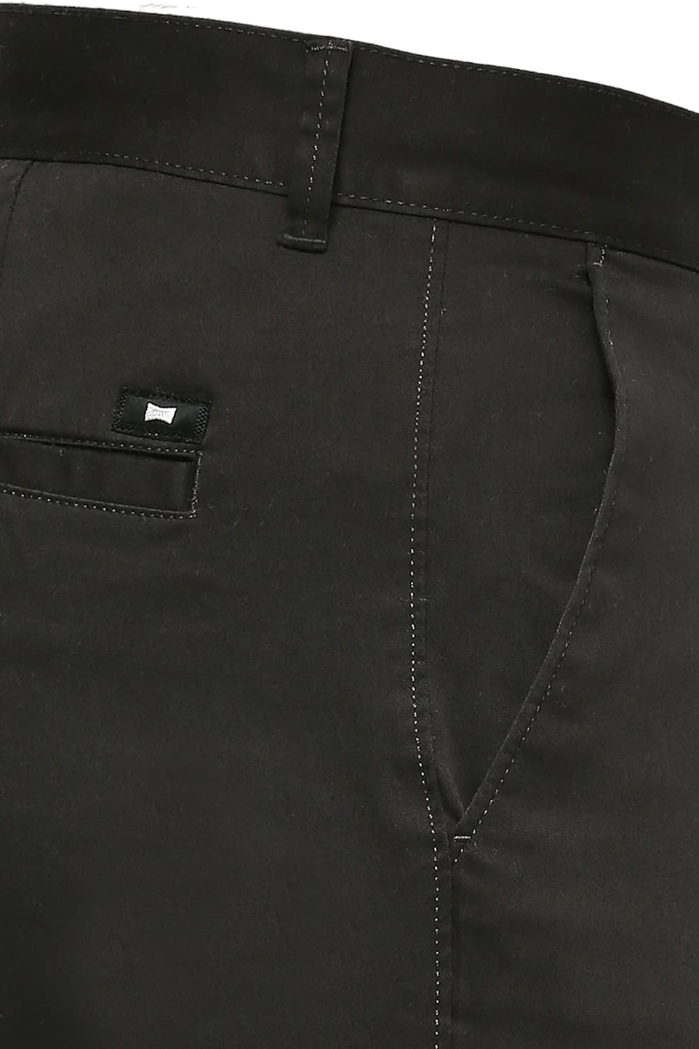 Tapered Fit Cotton Stretch Trousers