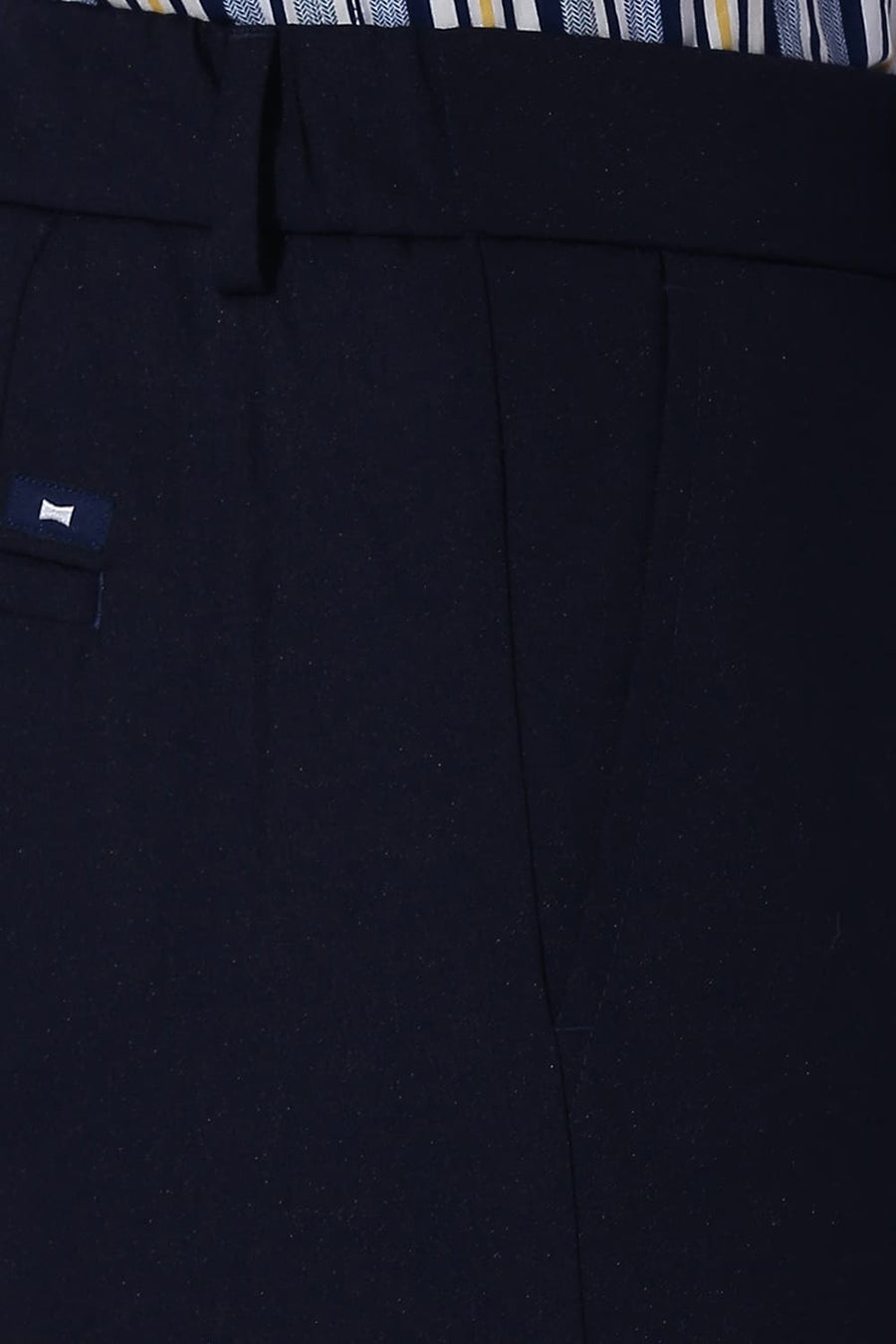 BASICS DRIFT FIT SAPPHIRE NAVY CATIONIC POLYESTER VISCOSE TWILL TROUSERS