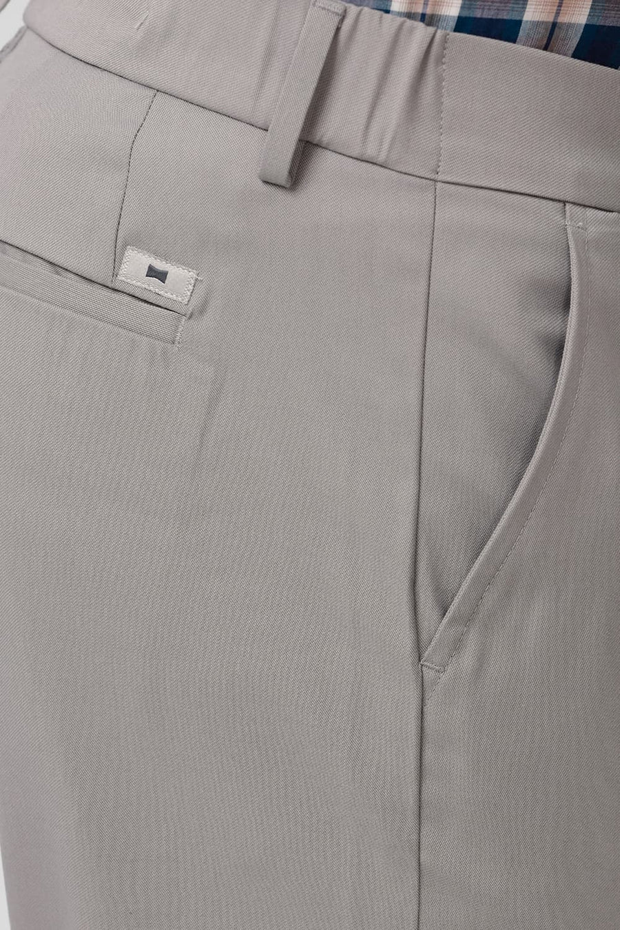 BASICS DRIFT FIT FLINT STONE CATIONIC POLYESTER VISCOSE TWILL TROUSERS