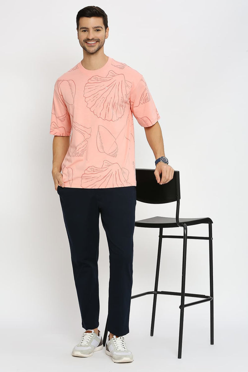 Relaxed Fit Cotton Printed Crew T-shirts