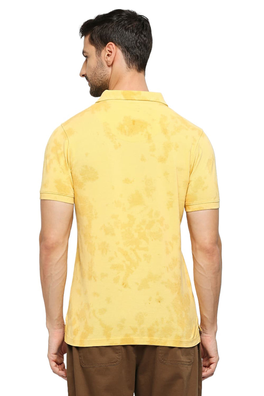 BASICS MUSCLE FIT YARROW COTTON TIE DYE POLO T-SHIRTS