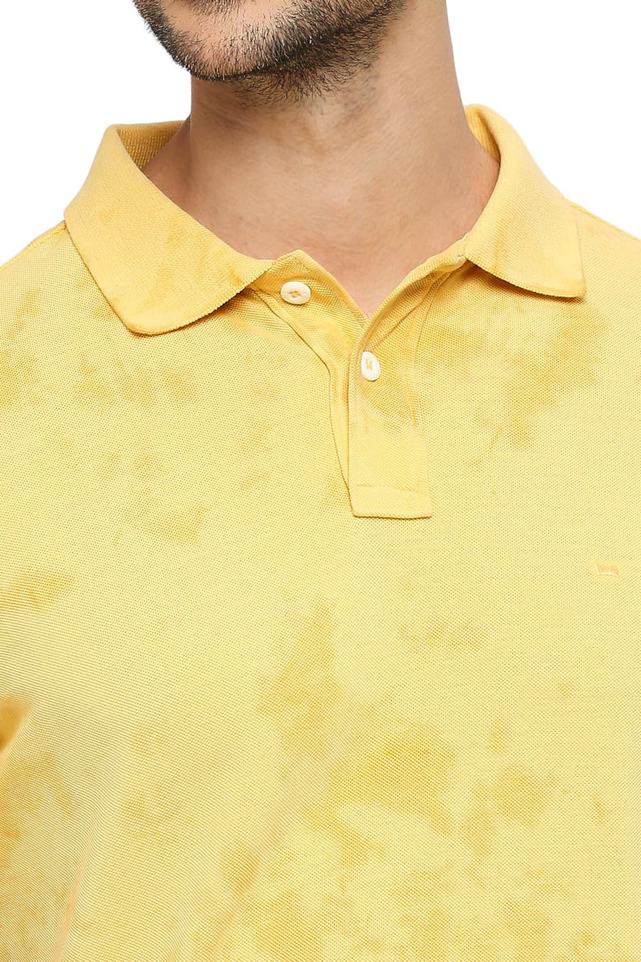 BASICS MUSCLE FIT YARROW COTTON TIE DYE POLO T-SHIRTS