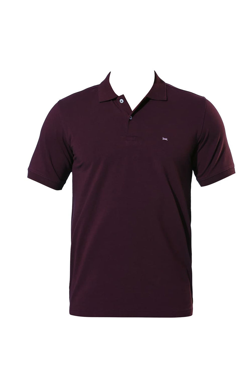 REGULAR FIT COTTON SOLID POLO T-SHIRTS