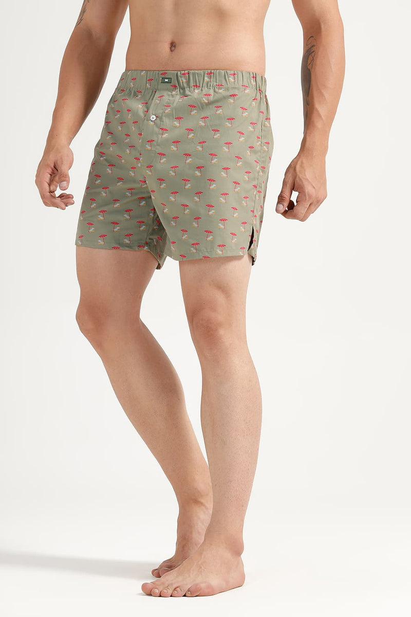 SLIM FIT COTTON PRINTED BOXER SHORTS