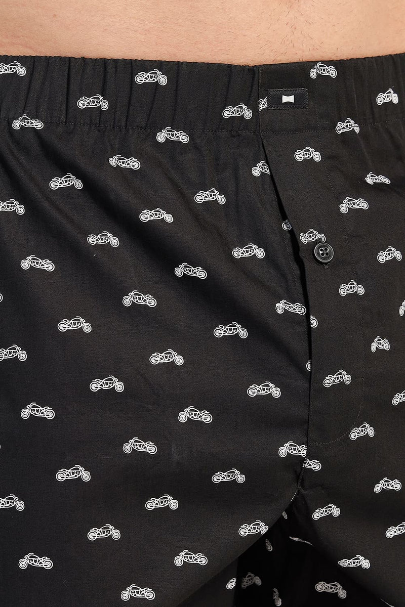 SLIM FIT COTTON PRINTED BOXER SHORTS
