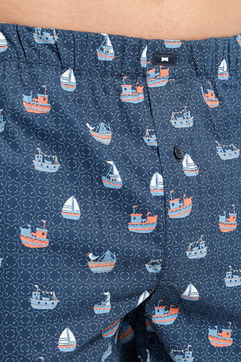 SLIM FIT COTTON PRINTED BOXER SHORTS