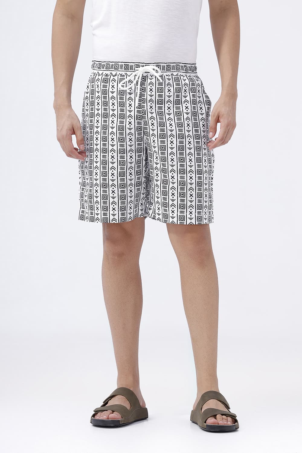 COMFORT FIT COTTON HOPSACK DOBBY PRINTED CO-ORDS