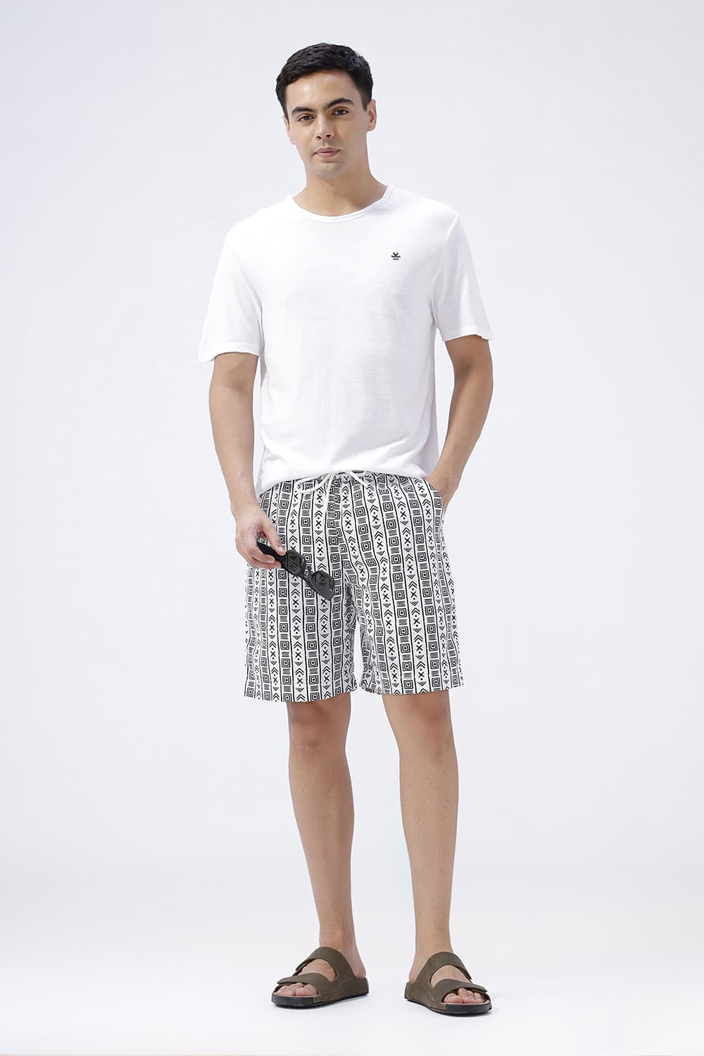 COMFORT FIT COTTON HOPSACK DOBBY PRINTED CO-ORDS