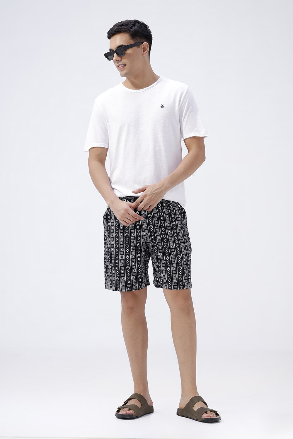 COMFORT FIT COTTON HOPSACK DOBBY PRINTED CO-ORDS