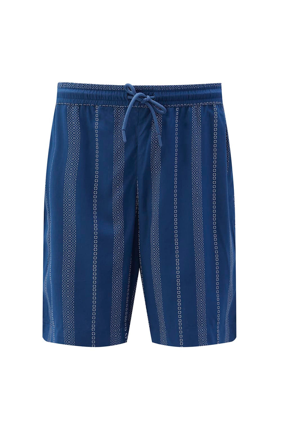 BASICS COMFORT FIT MOROCCAN BLUE VISCOSE PRINTED CO-ORDS