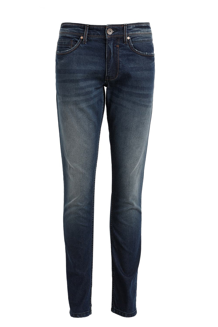 BASICS BLADE FIT INSIGNIA BLUE COTTON POLYESTER STRETCH JEAN