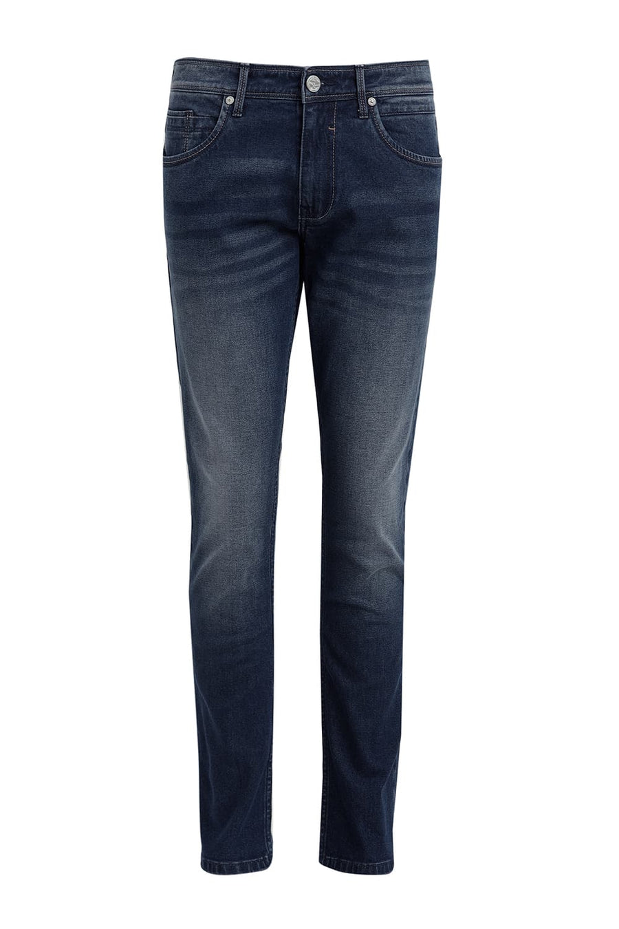 BASICS BLADE FIT DARK DENIM COTTON STRETCH JEAN