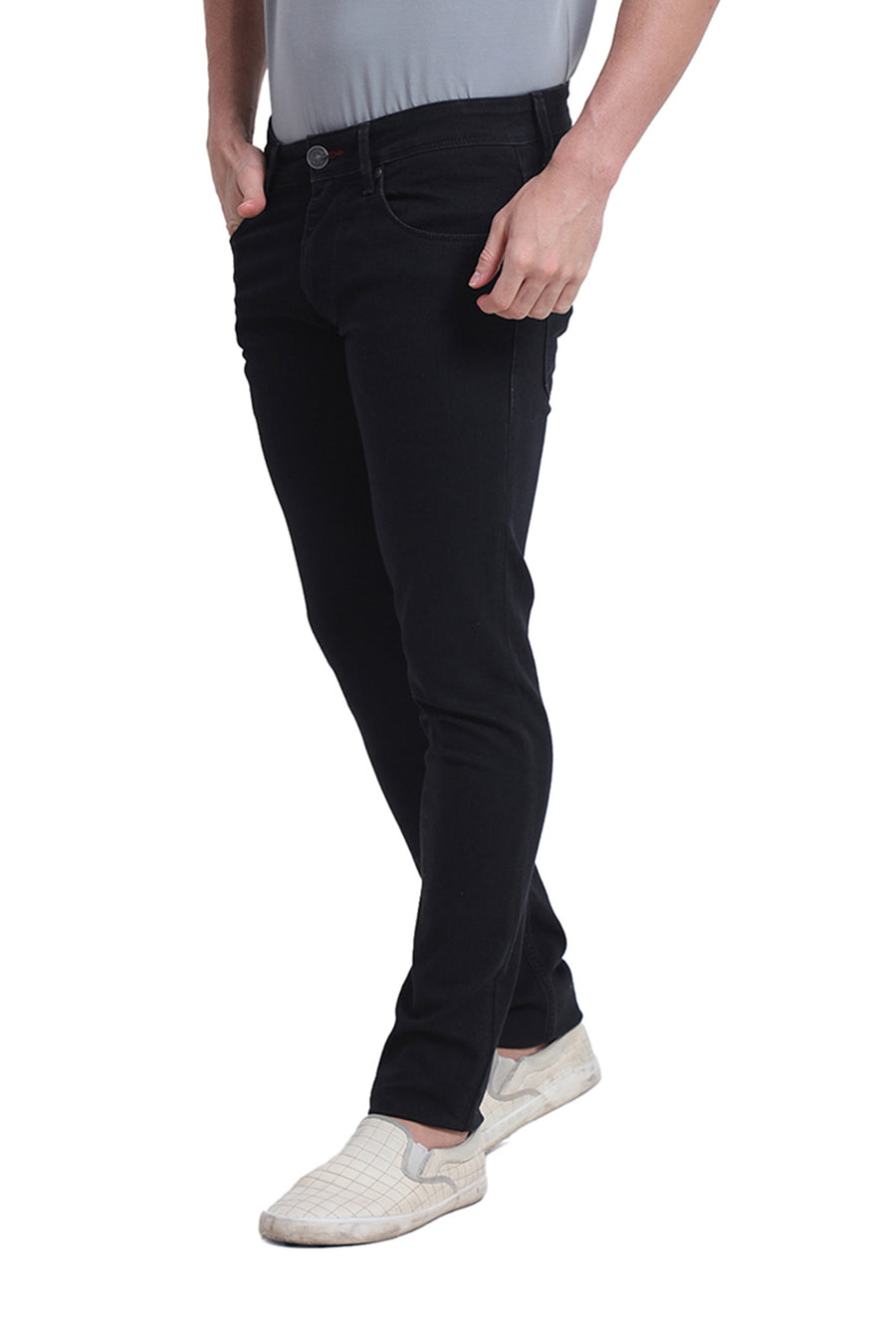 BASICS BLADE FIT METEORITE COTTON POLYESTER STRETCH JEAN