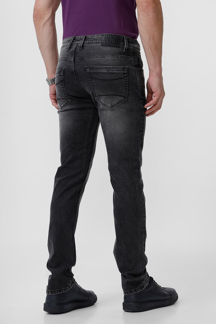 BASICS TORQUE FIT EBONY COTTON POLYESTER STRETCH JEAN