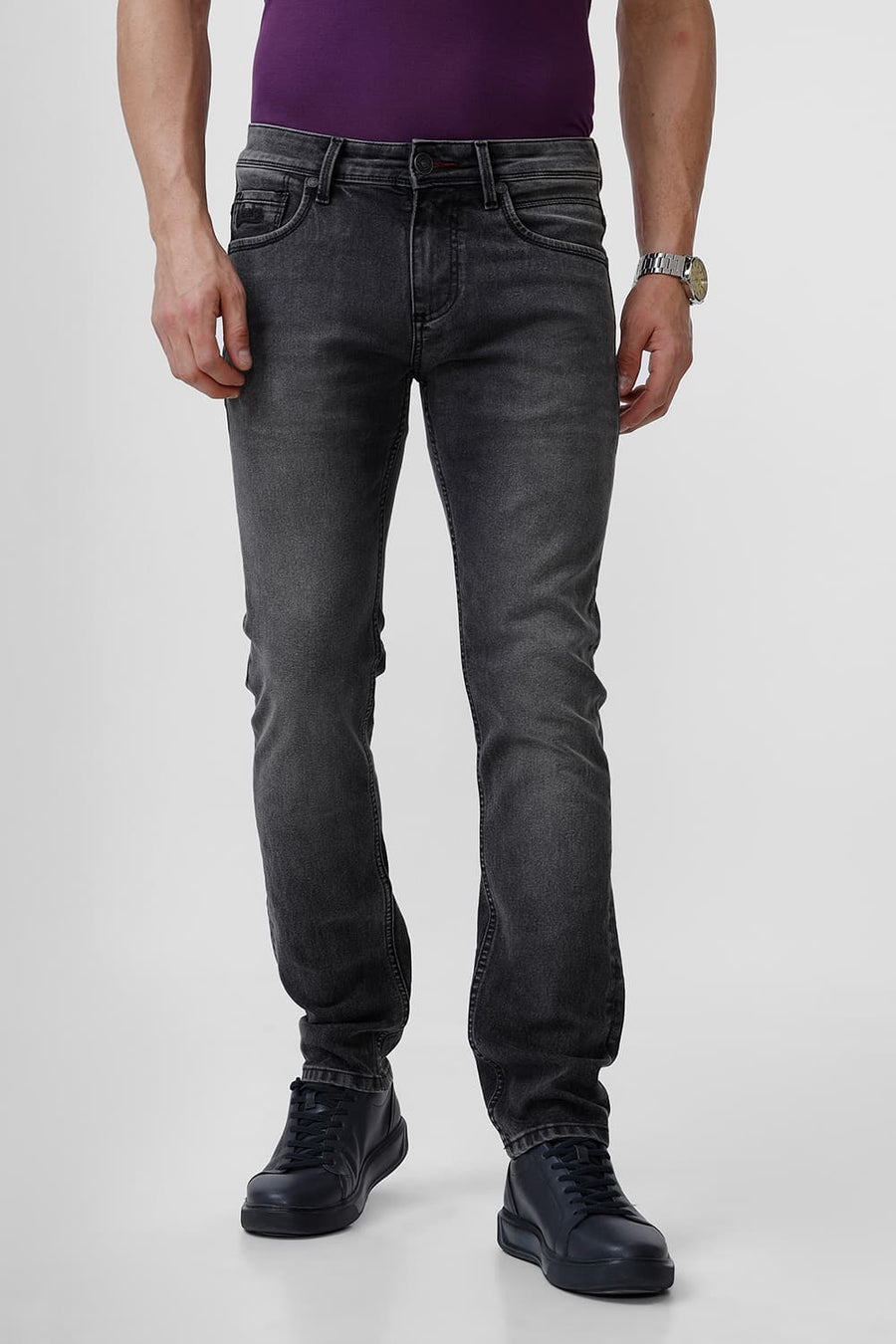 BASICS TORQUE FIT EBONY COTTON POLYESTER STRETCH JEAN