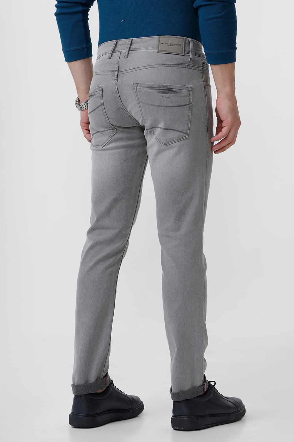 BASICS BLADE FIT DECEMBER SKY COTTON POLYESTER STRETCH JEAN