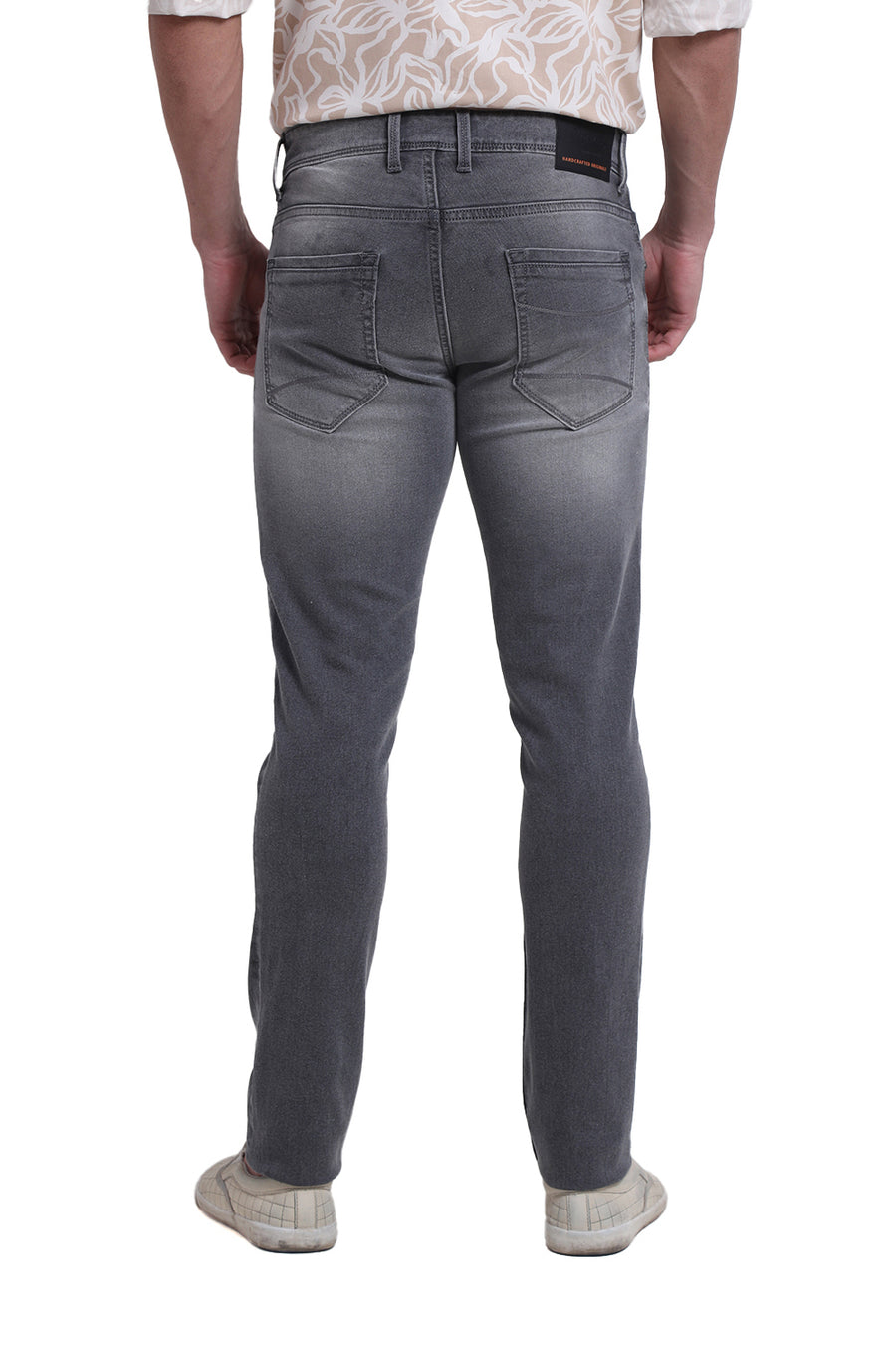 BASICS BLADE FIT DARK GULLGREY COTTON POLYESTER STRETCH JEAN