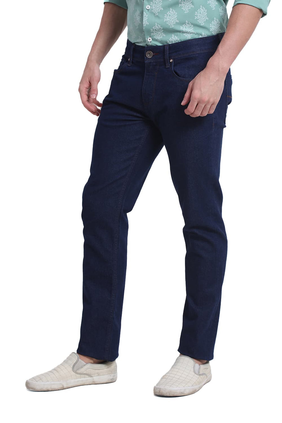 BASICS TORQUE FIT MOOD INDIGO COTTON POLYESTER STRETCH JEAN