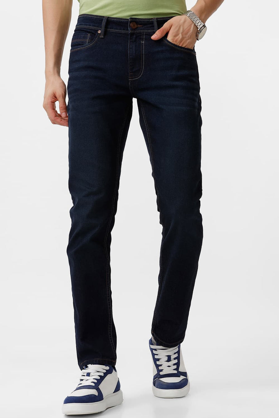 BASICS TORQUE FIT PARISIAN NIGHT COTTON POLYESTER STRETCH JEAN