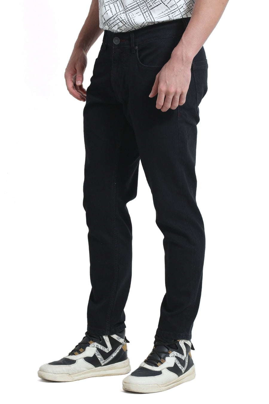 BASICS KERB FIT METEORITE COTTON POLYESTER STRETCH JEAN