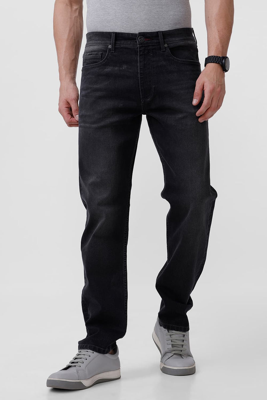 BASICS DRIFT FIT DARK SHADOW COTTON POLYESTER STRETCH JEAN