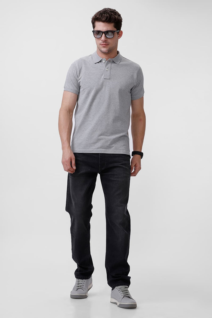 BASICS DRIFT FIT DARK SHADOW COTTON POLYESTER STRETCH JEAN