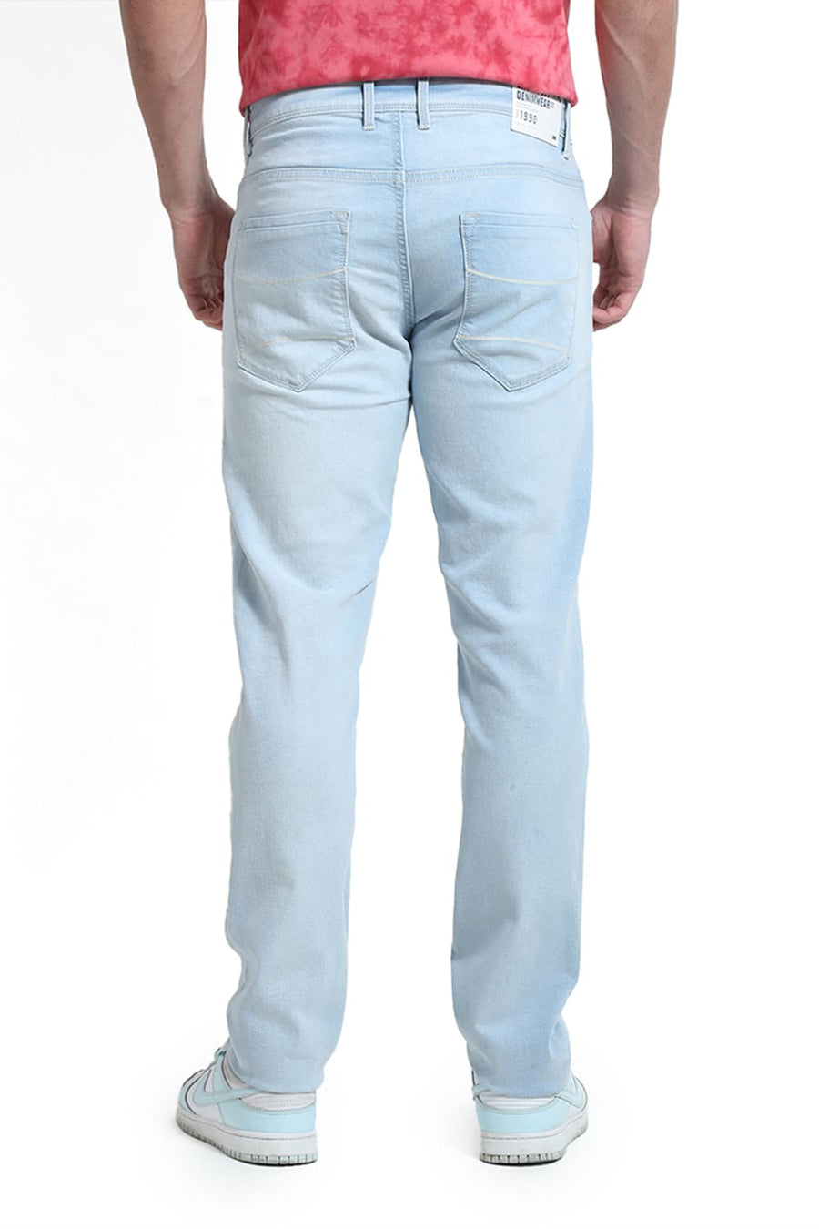 BASICS TORQUE FIT PEARL BLUE COTTON POLYESTER STRETCH JEAN