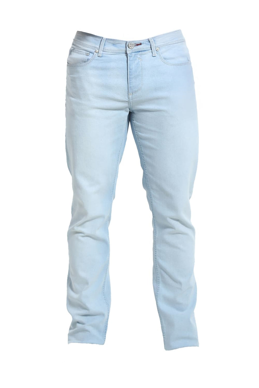 BASICS TORQUE FIT PEARL BLUE COTTON POLYESTER STRETCH JEAN
