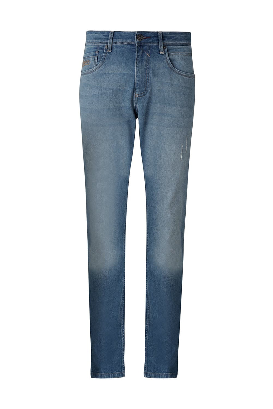 BASICS TORQUE FIT BLUE STONE COTTON POLYESTER STRETCH JEAN