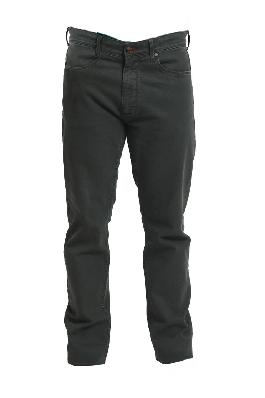 BASICS DRIFT FIT MOUNTAIN GREEN COTTON STRETCH JEAN