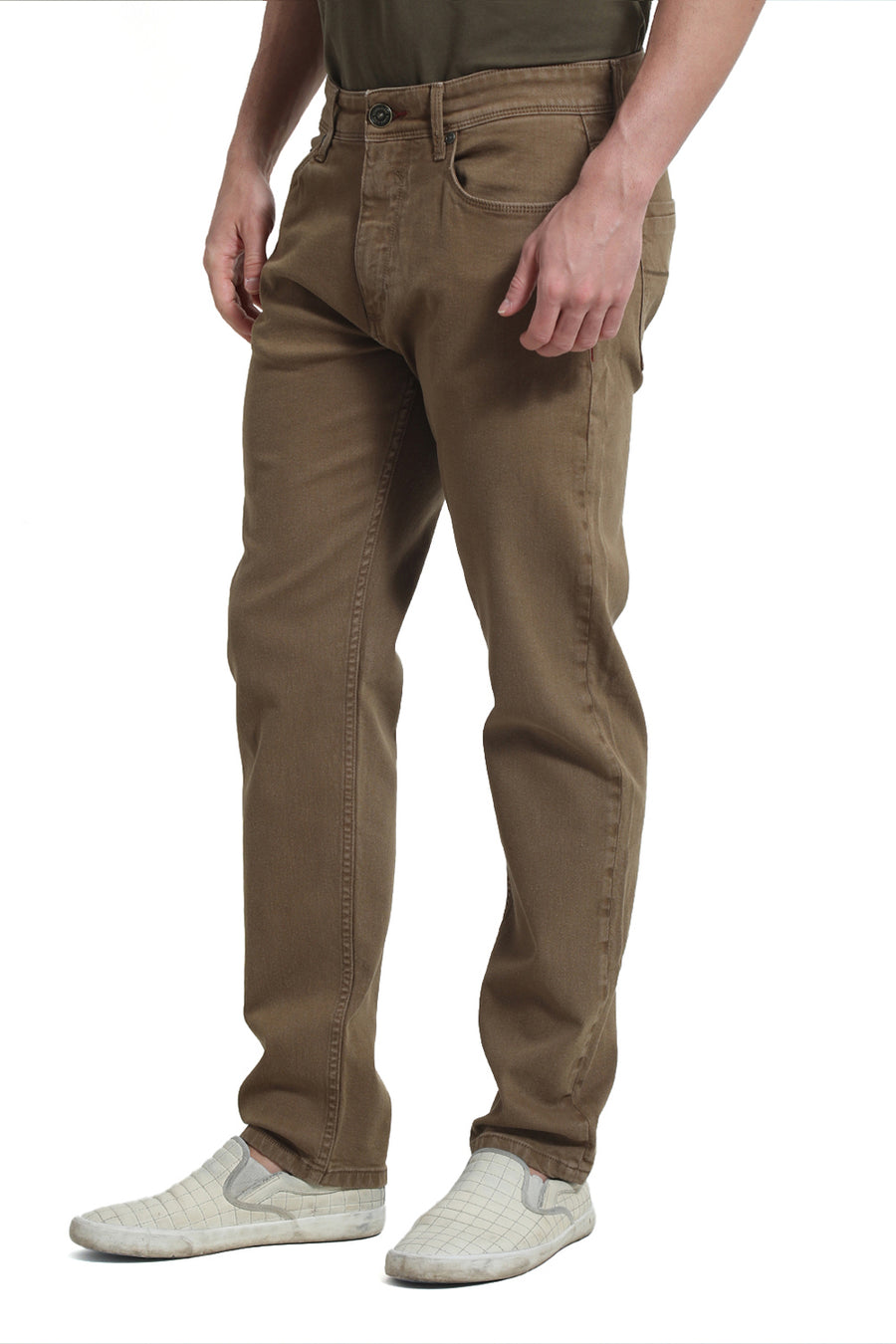 BASICS DRIFT FIT TEAK COTTON STRETCH JEAN