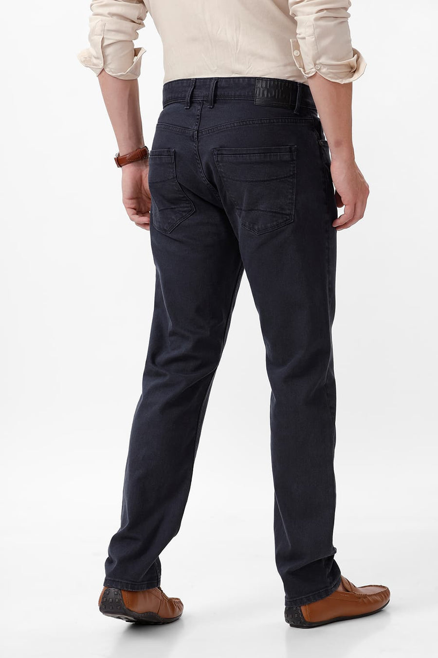 BASICS DRIFT FIT BLUE GRAPHITE COTTON STRETCH JEAN